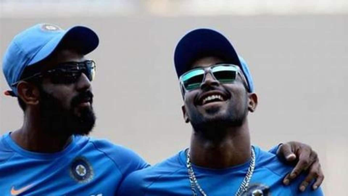 The CoA lifts suspension on Hardik Pandya and KL Rahul