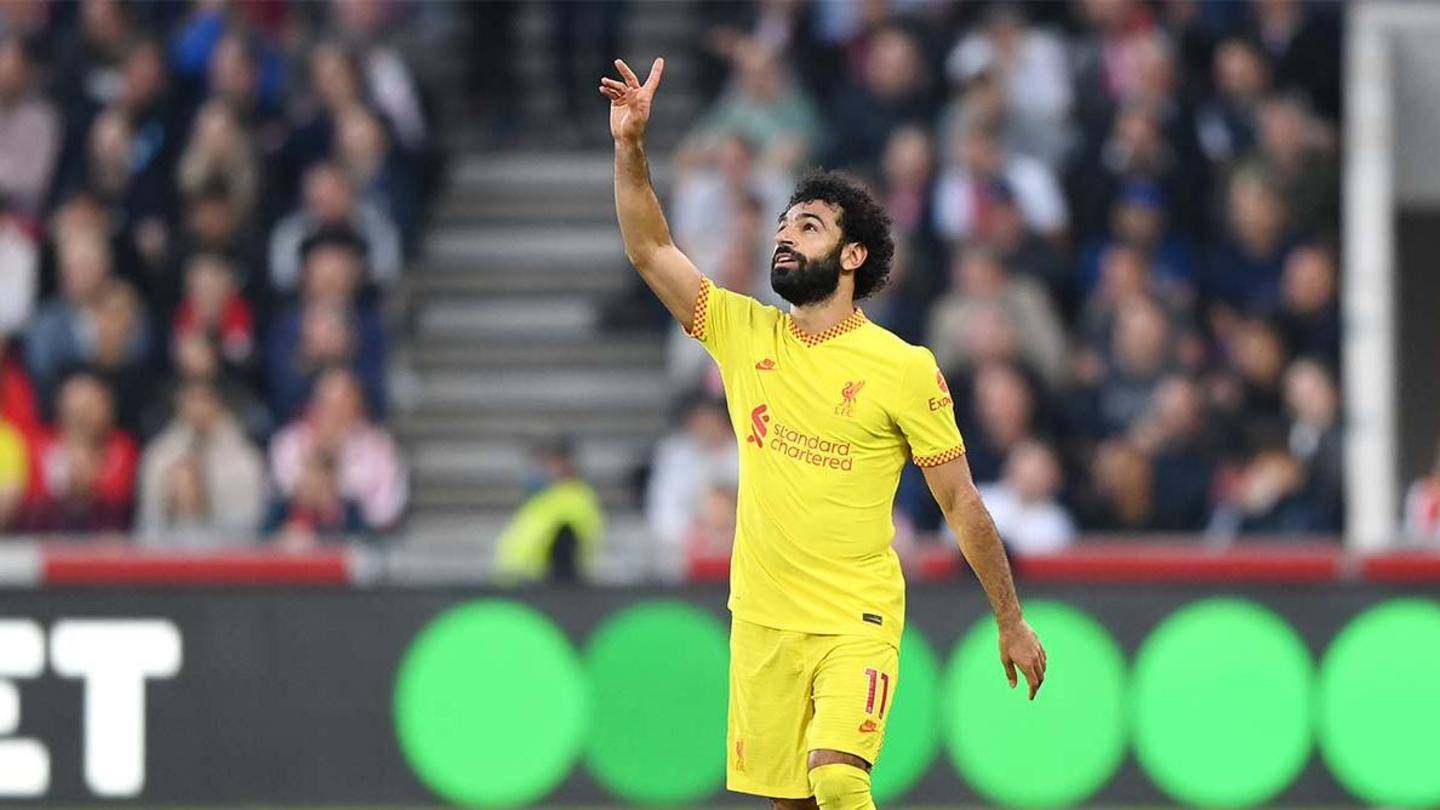 Salah nets 100th Premier League goal for the Reds Salah nets 100th Premier League goal for the Reds