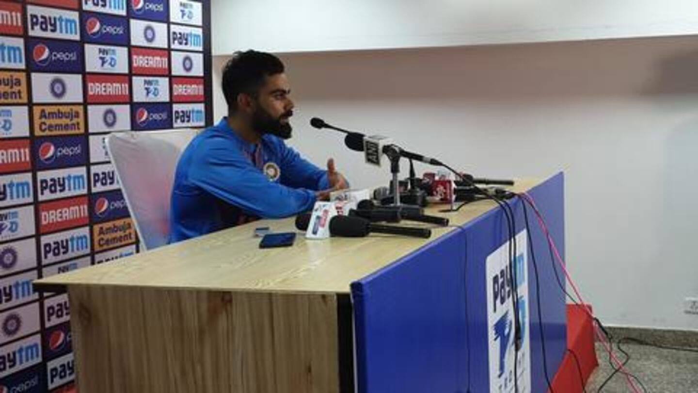 I had nothing in my mind: Kohli on his tweet I had nothing in my mind: Kohli on his tweet