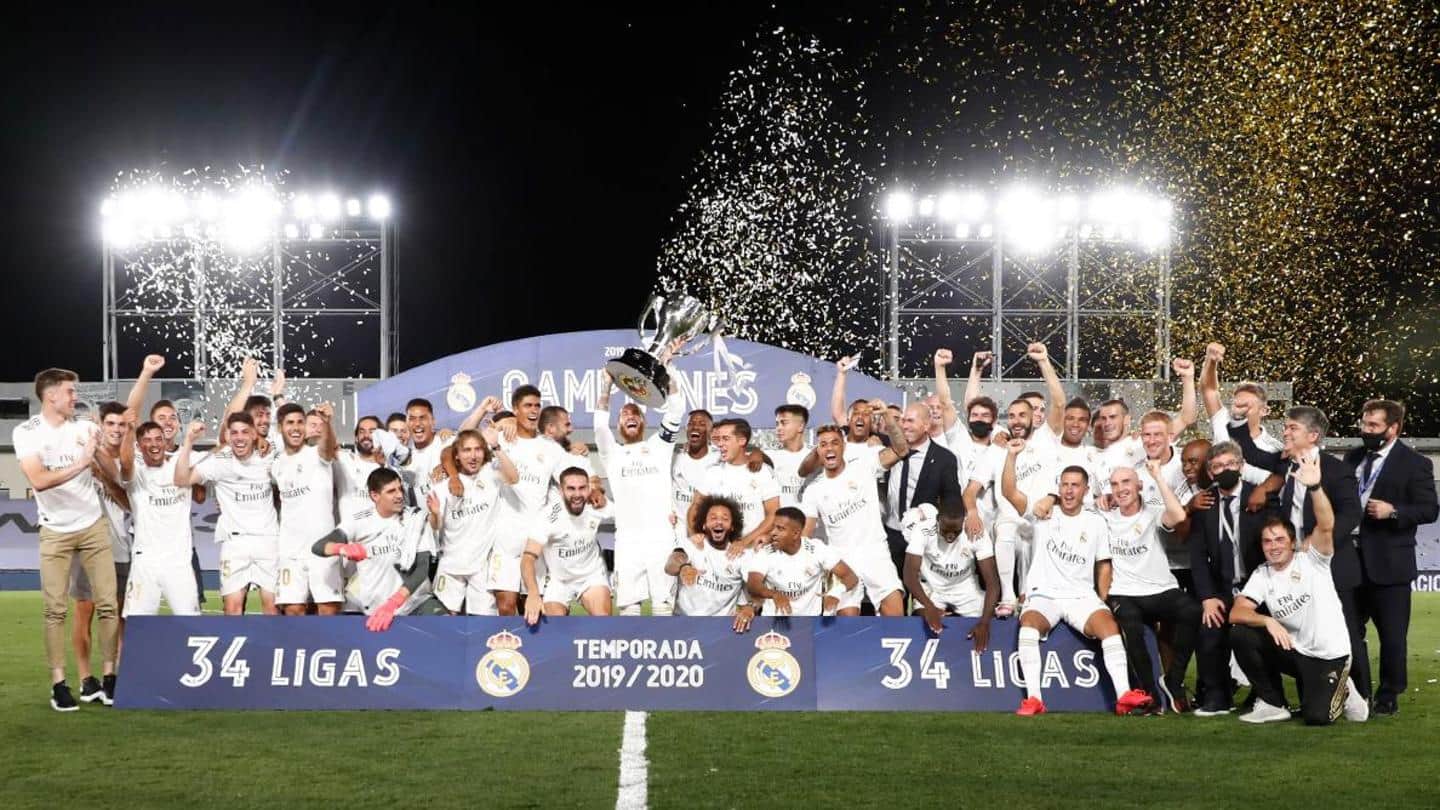 La Liga: Real Madrid's title win in numbers