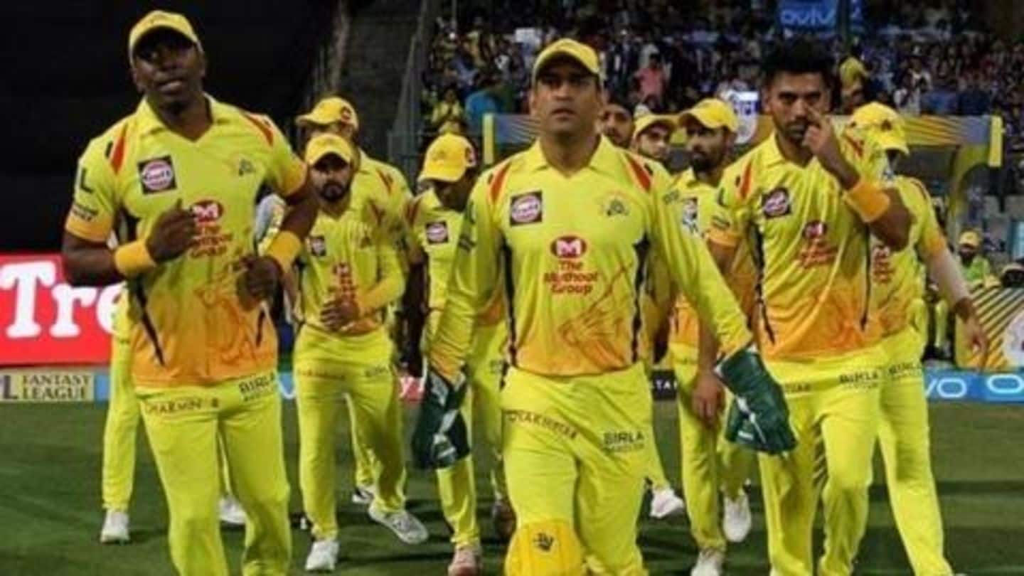 jersey number of csk players