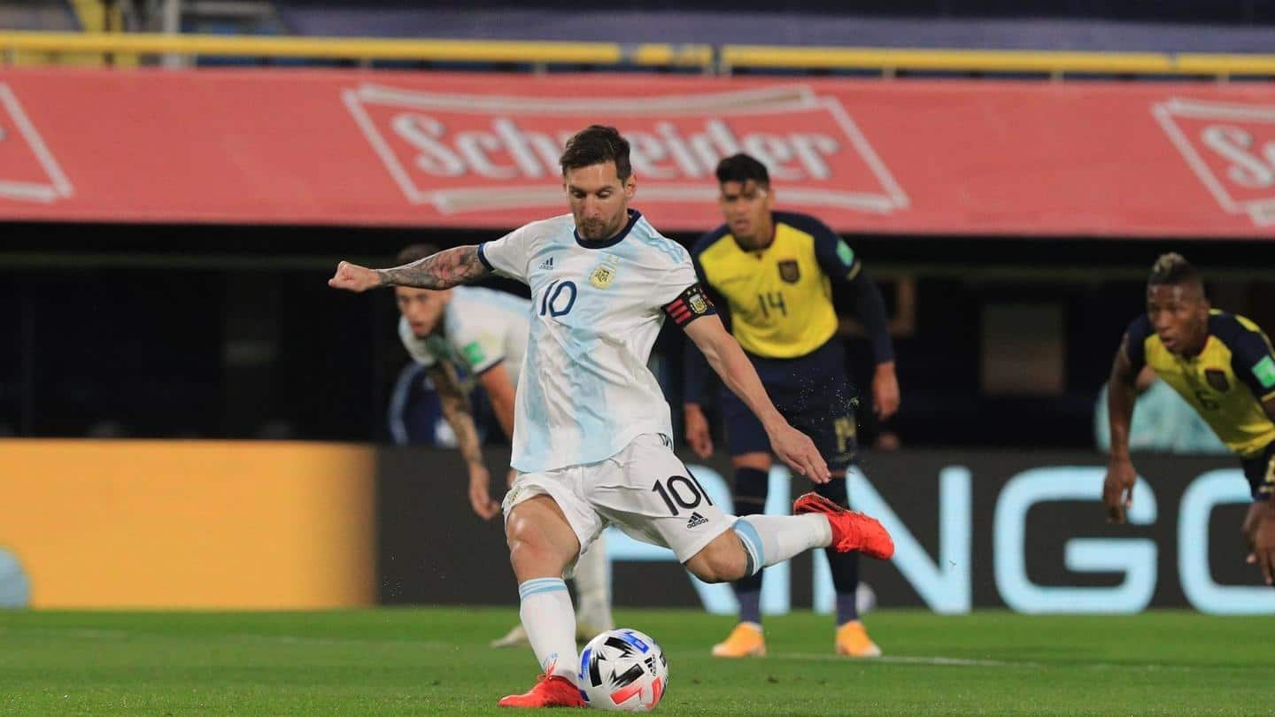 Messi nets 71st goal for Argentina, Suarez surpasses these stars Messi nets 71st goal for Argentina, Suarez surpasses these stars