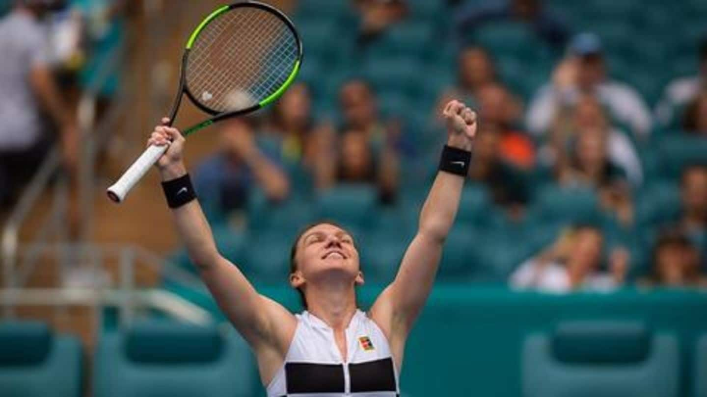 Miami Open: Halep reaches semis, Federer cruises along