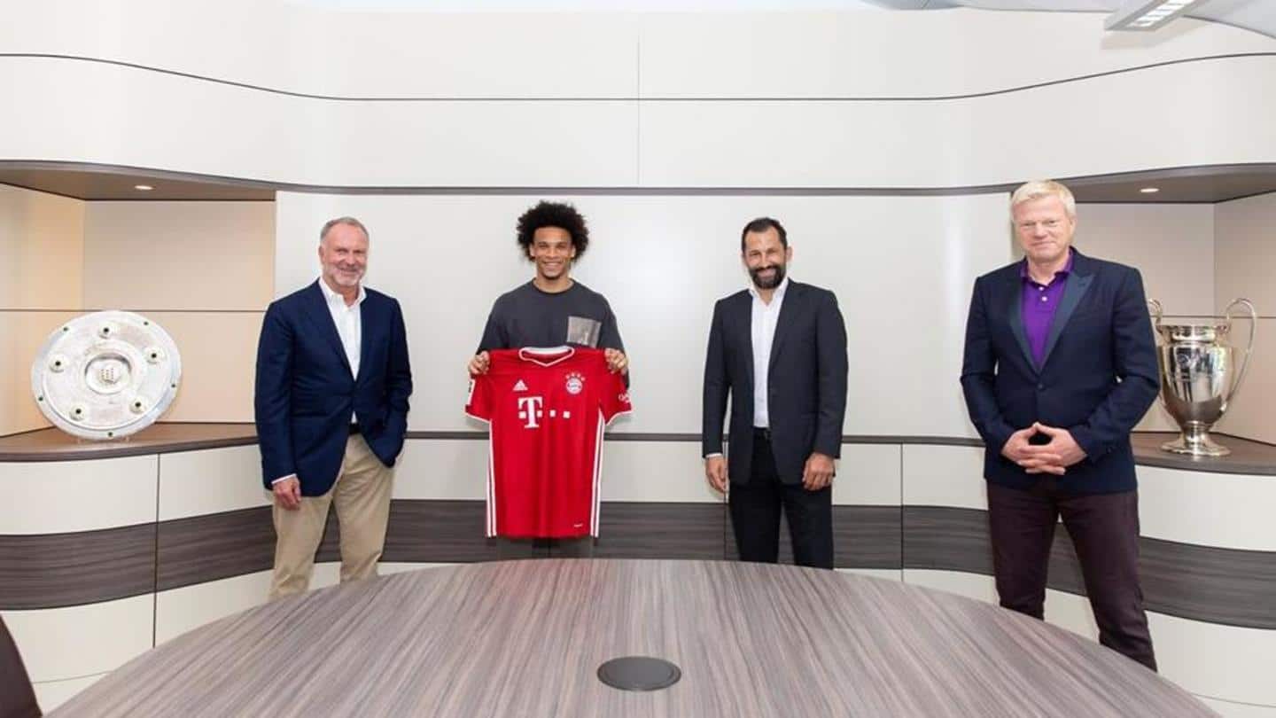 Bayern Munich complete signing of Leroy Sane from Manchester City