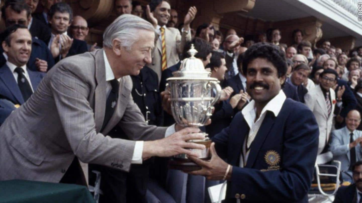 India lift the 1983 World Cup India lift the 1983 World Cup