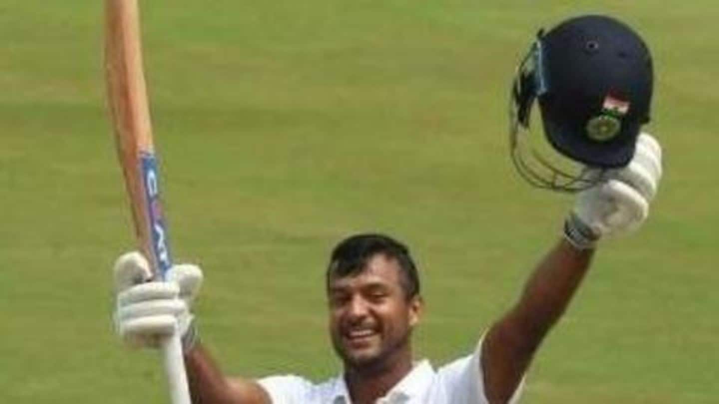 List of records scripted by double-centurion Mayank Agarwal List of records scripted by double-centurion Mayank Agarwal