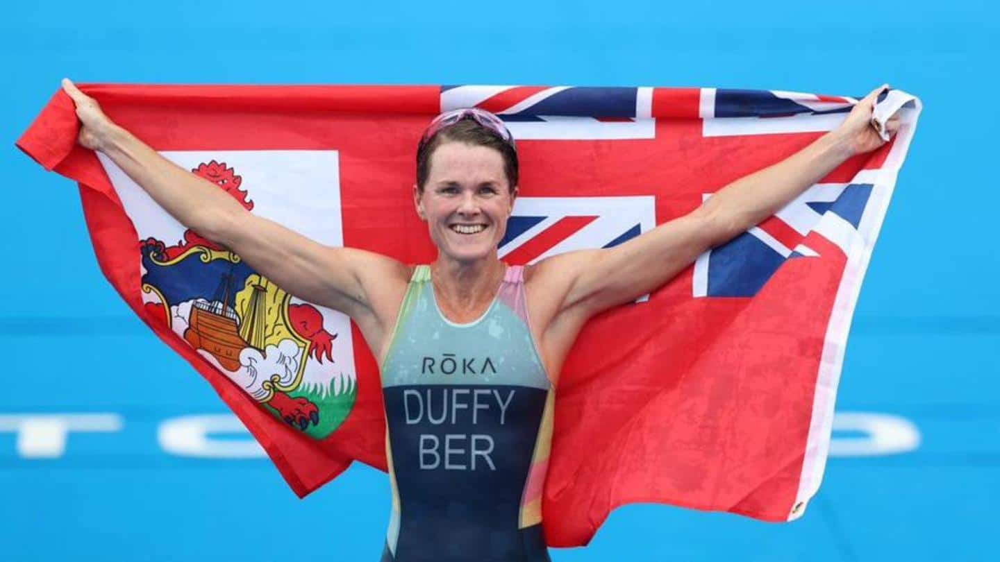 Flora Duffy wins Bermuda's first-ever Olympic gold medal