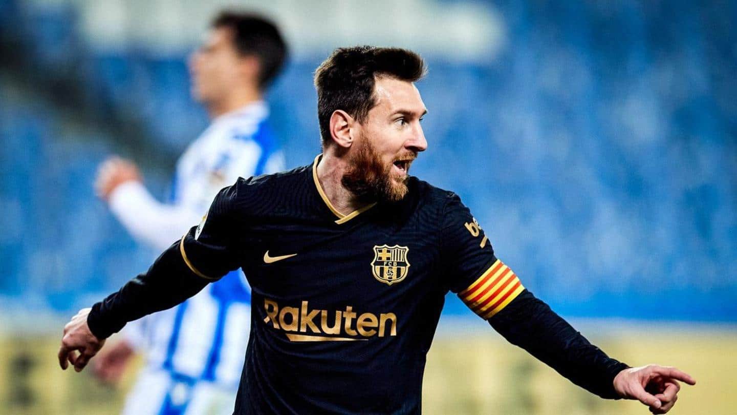 La Liga: Record-breaking Messi helps Barcelona beat Sociedad