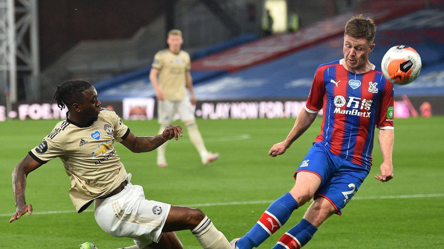 Contrasting numbers for United and Palace Contrasting numbers for United and Palace