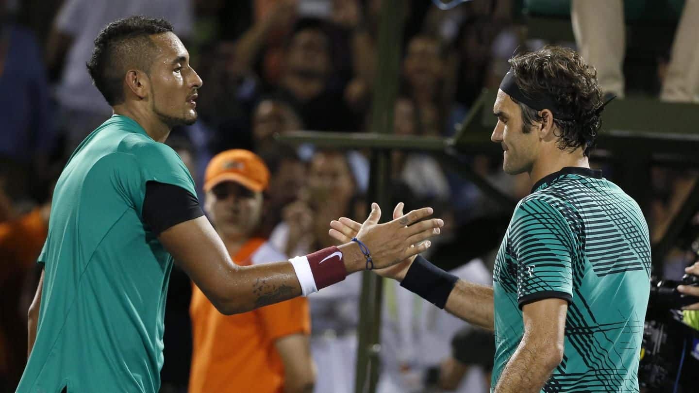 Roger Federer's words of caution for the controversial Nick Kyrgios