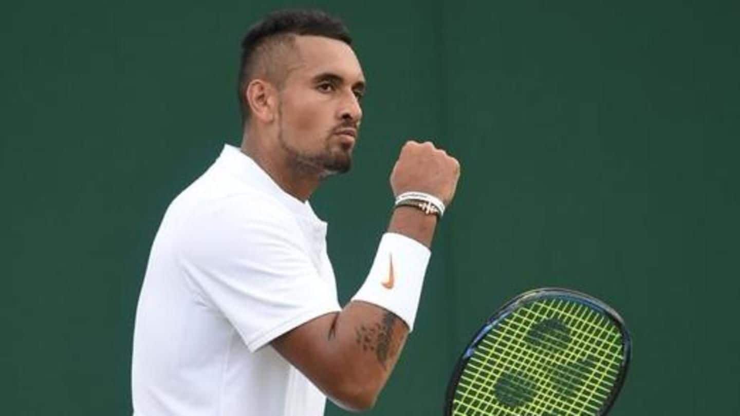 Djoker through, Kyrgios receives code violation Djoker through, Kyrgios receives code violation