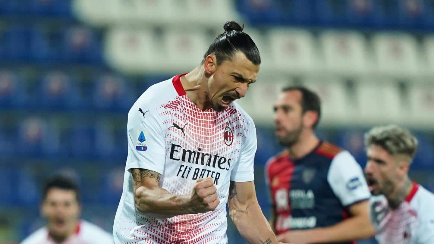 Serie A, Zlatan scores brace as Milan win: Records broken