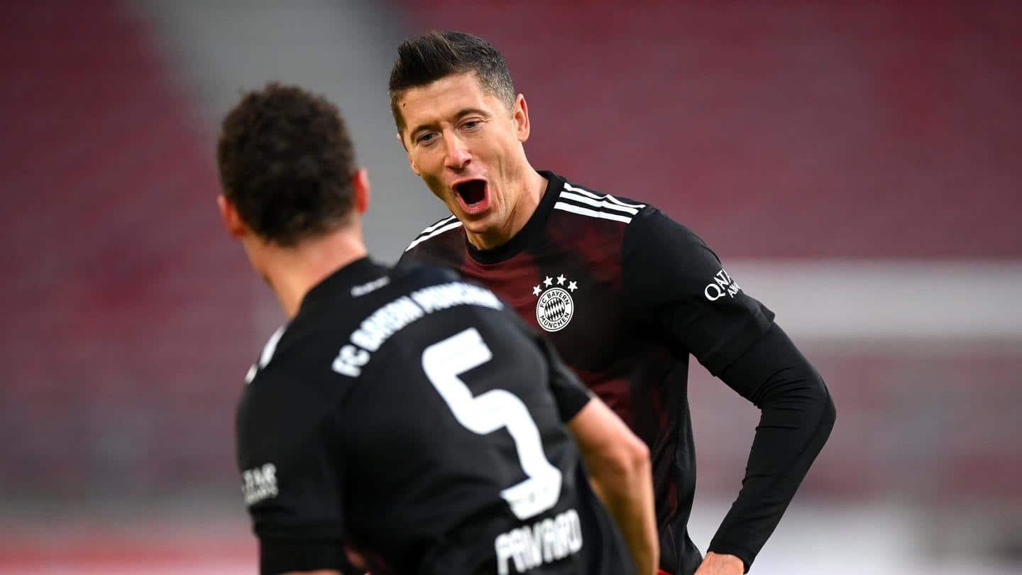 Lewandowski scores a stunner against Stuttgart Lewandowski scores a stunner against Stuttgart