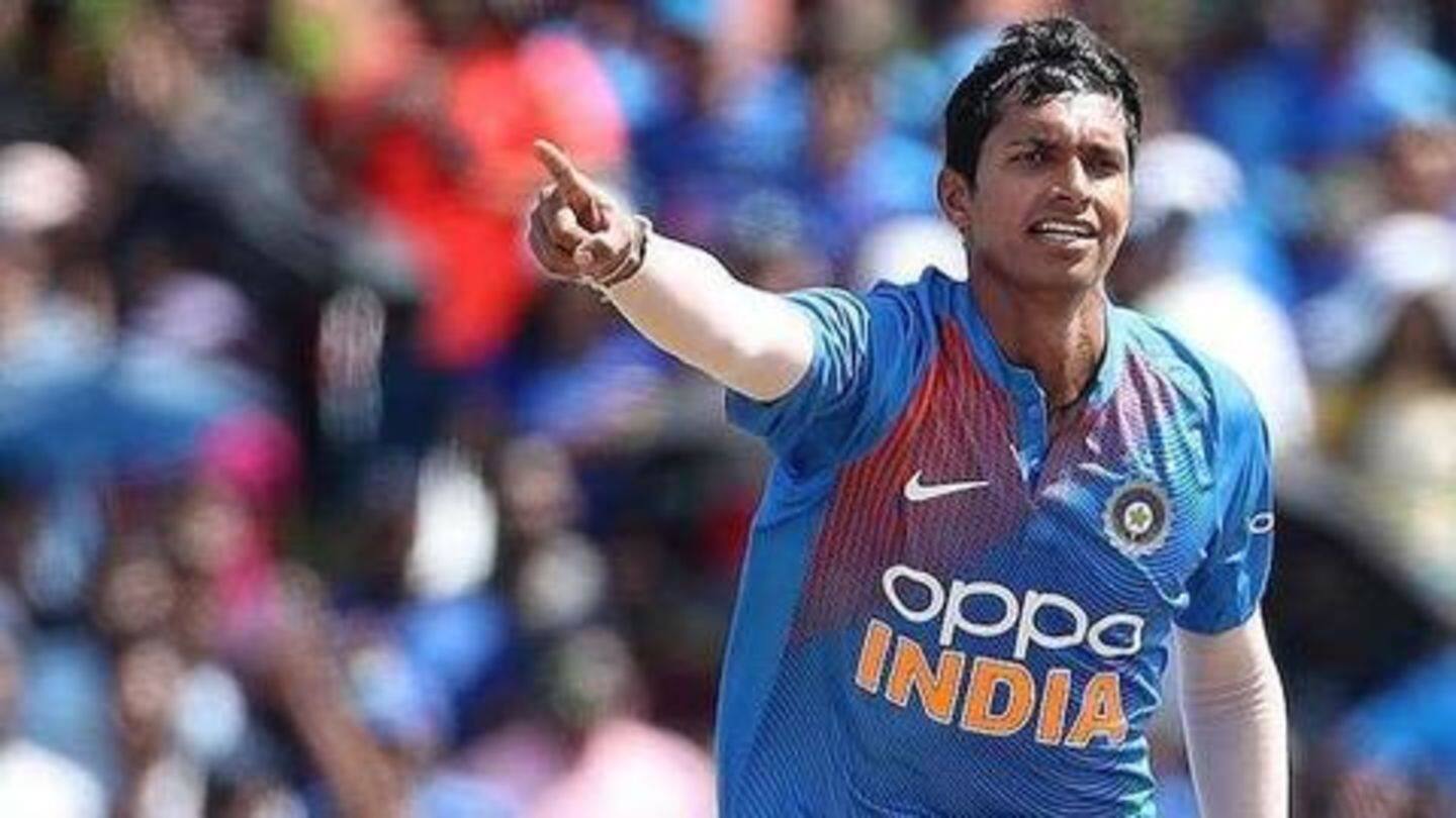 Saini has been part of India's T20I team of late Saini has been part of India's T20I team of late