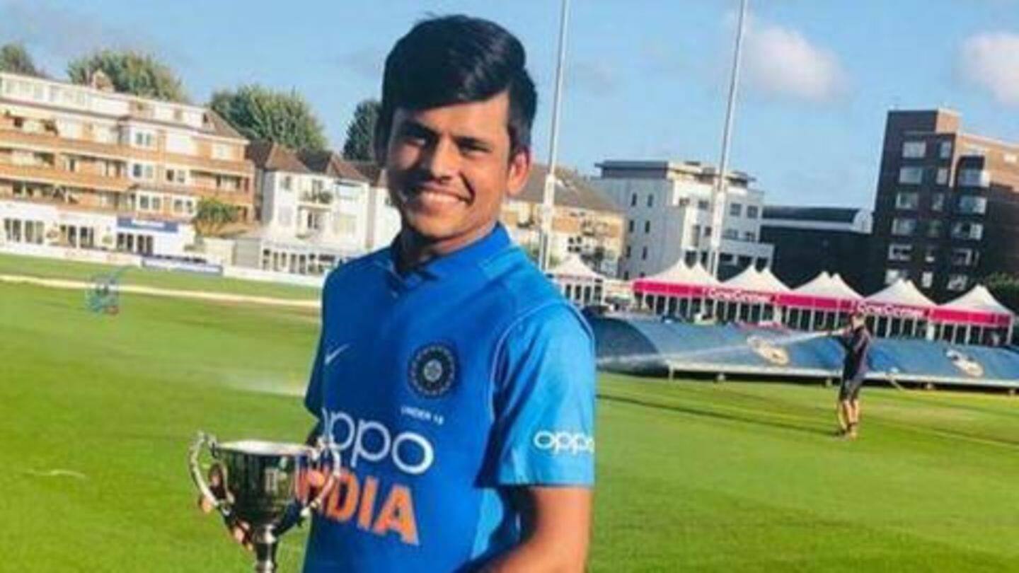 Garg leads the batting of this promising side Garg leads the batting of this promising side