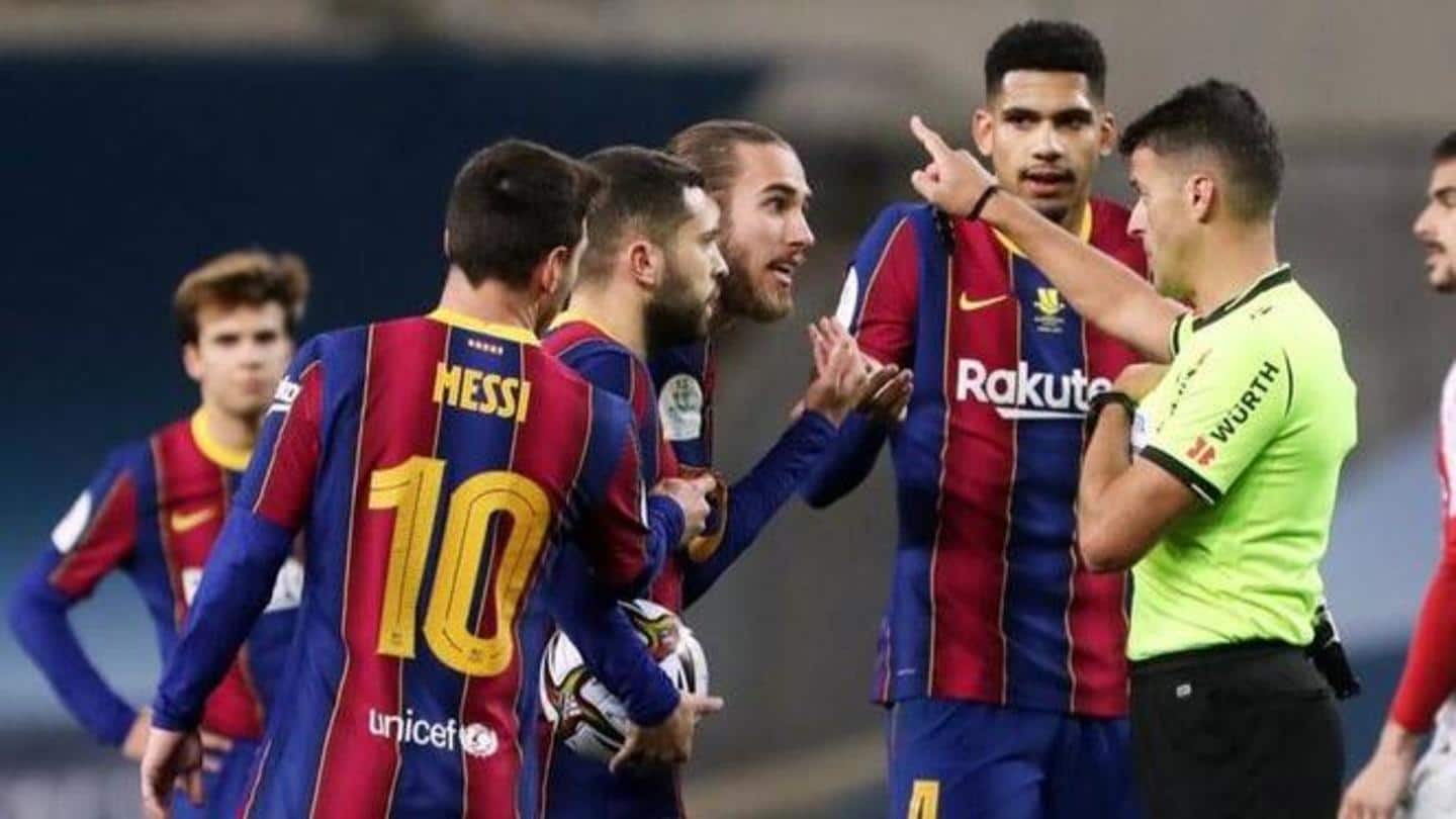 Barcelona to appeal Lionel Messi's two-game ban for red card