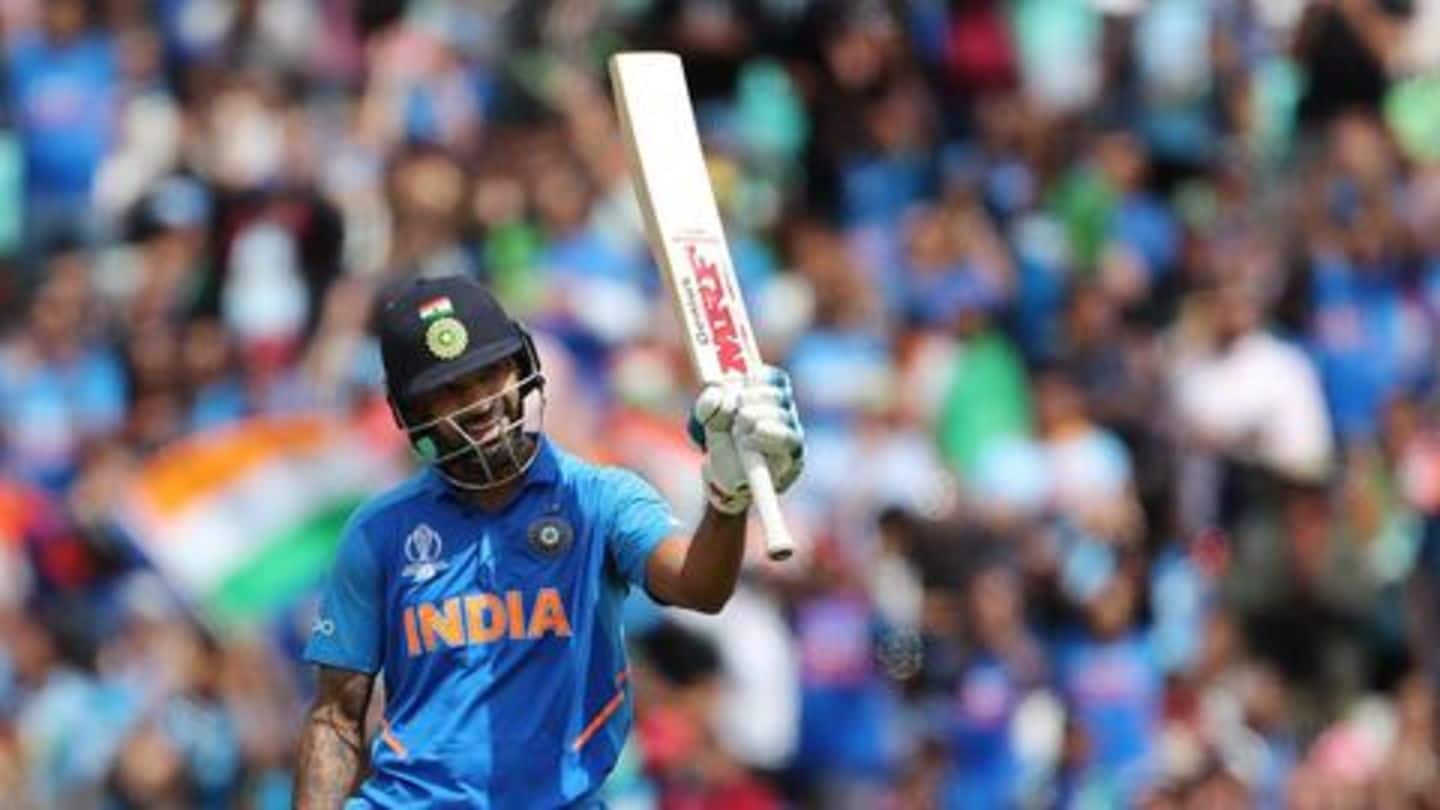 World Cup: Shikhar Dhawan ruled out for next three weeks