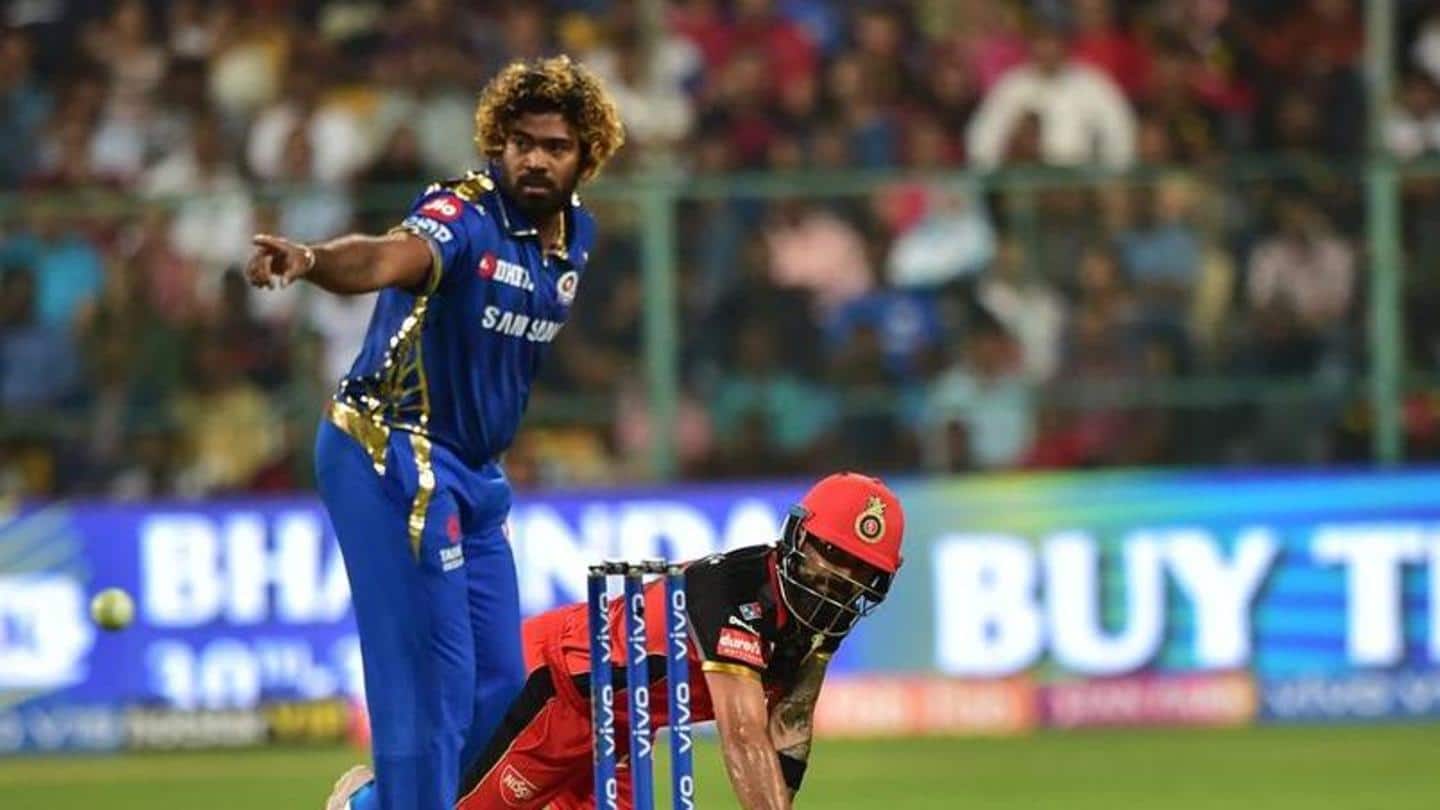 Malinga's 4/31 sees RCB bite the dust in IPL 2019 Malinga's 4/31 sees RCB bite the dust in IPL 2019