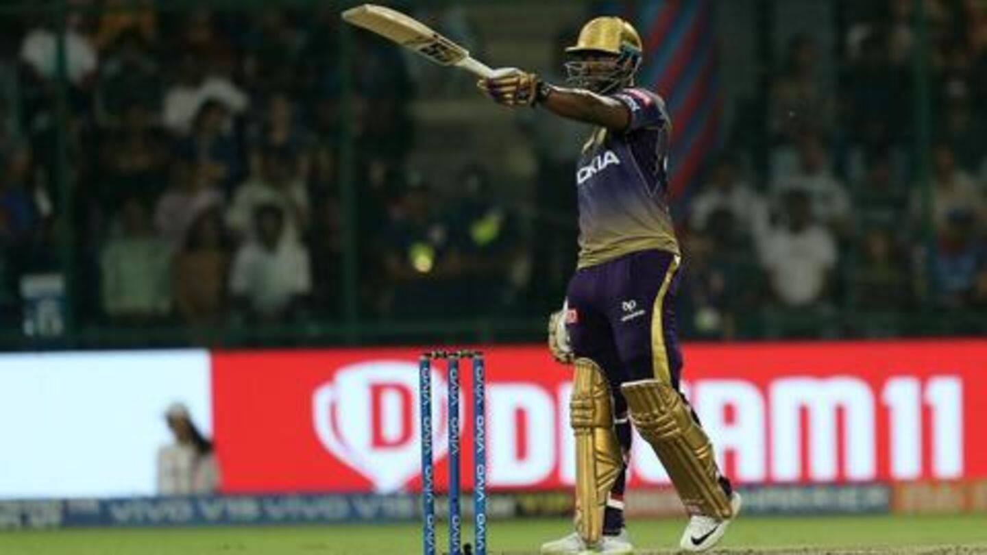 Russell goes past 1,000 runs in IPL Russell goes past 1,000 runs in IPL