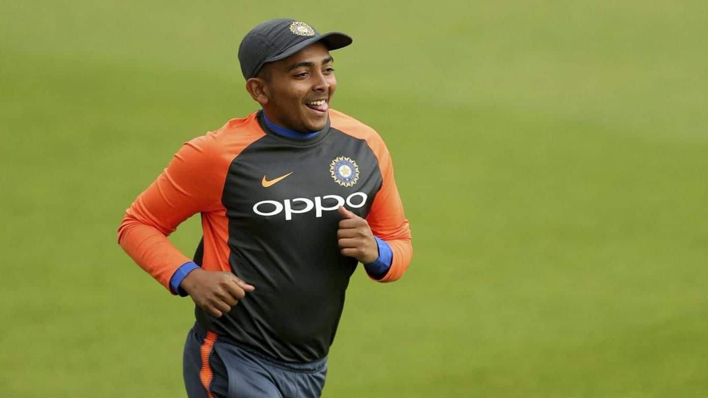 Prithvi Shaw to make debut against West Indies