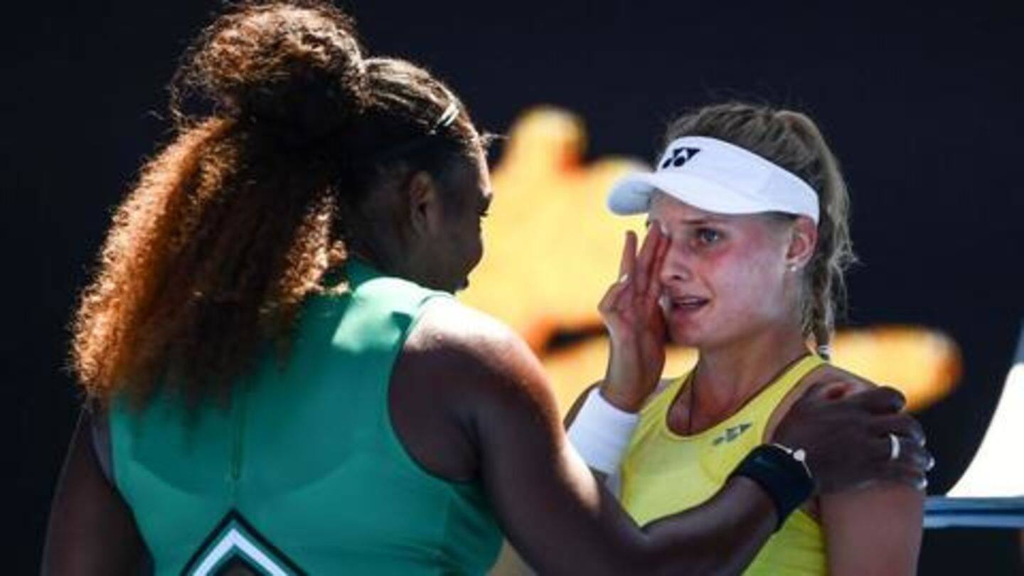 'You're gonna make it, don't cry', Serena Williams comforts youngster