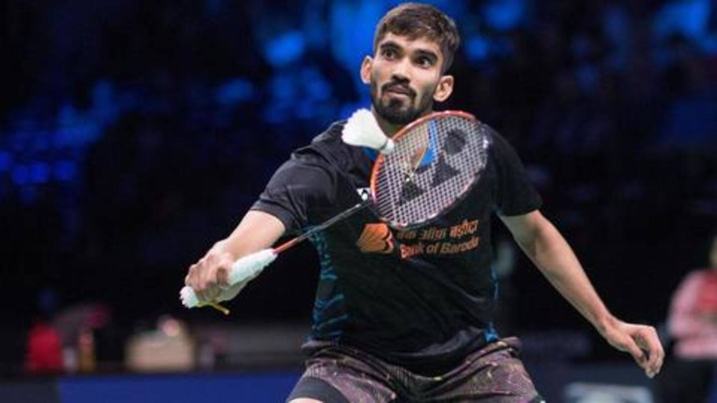 Kidambi Srikanth faces a tough test against Anders Antonsen Kidambi Srikanth faces a tough test against Anders Antonsen
