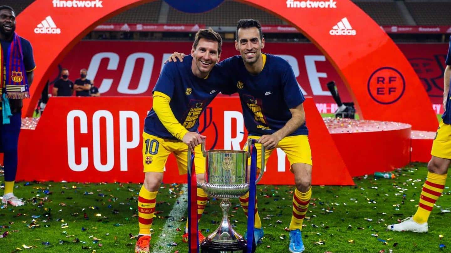 Copa del Rey: Barcelona win trophy after beating Athletic Bilbao