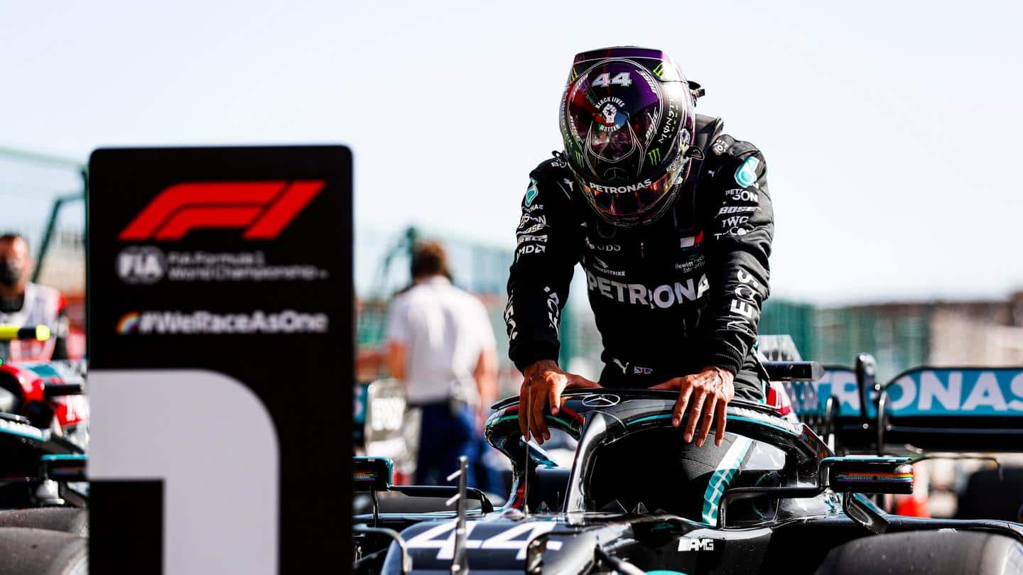Portuguese GP: Mercedes' Lewis Hamilton on the brink of history