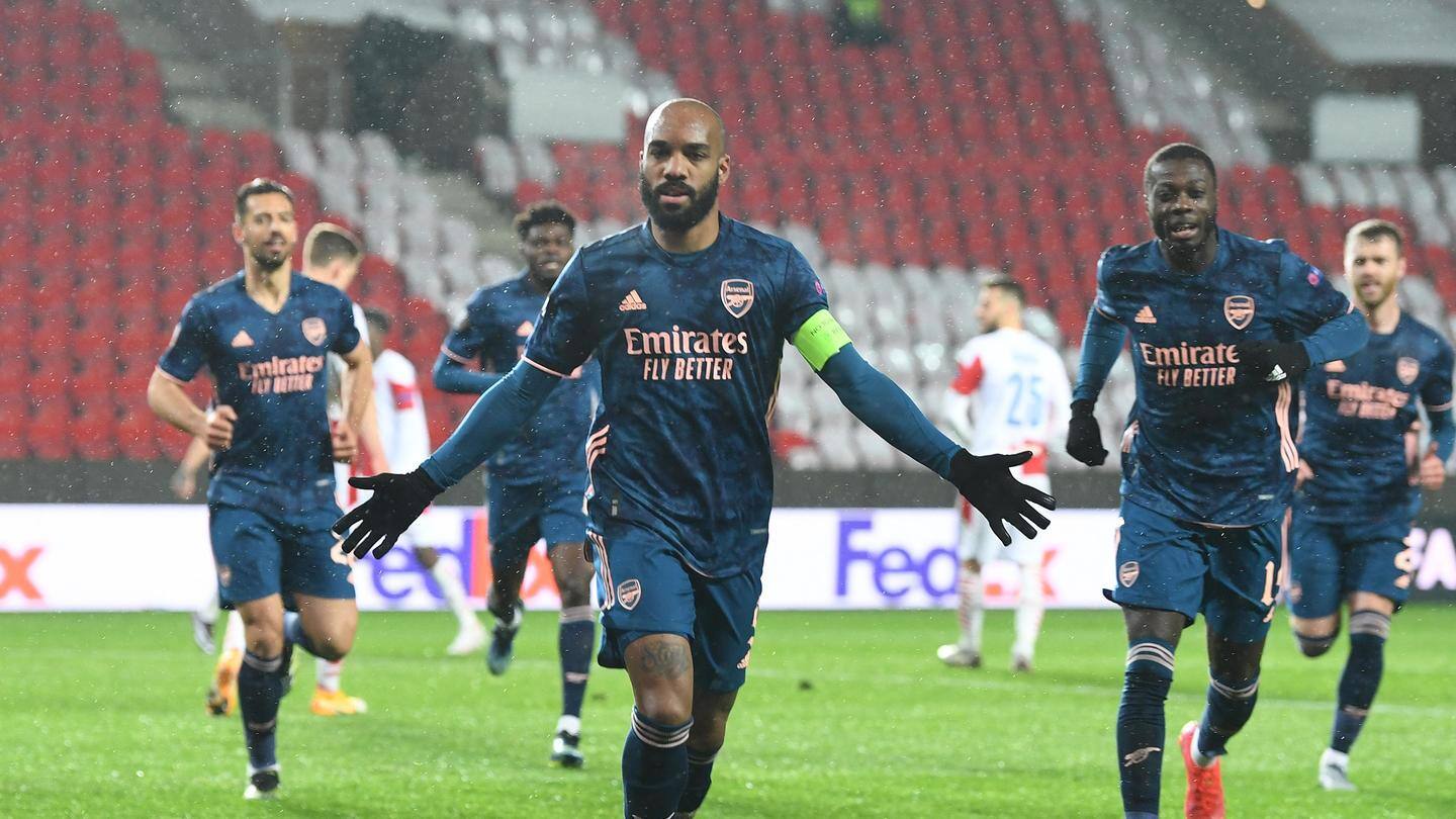 Europa League, Arsenal score four against Slavia Prague: Records broken