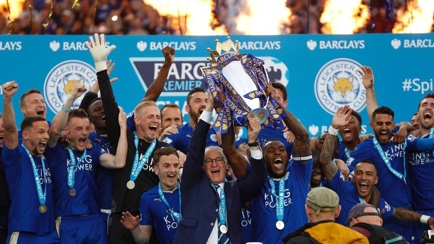 When Leicester stunned everyone to be crowned champions in 2015-16 When Leicester stunned everyone to be crowned champions in 2015-16