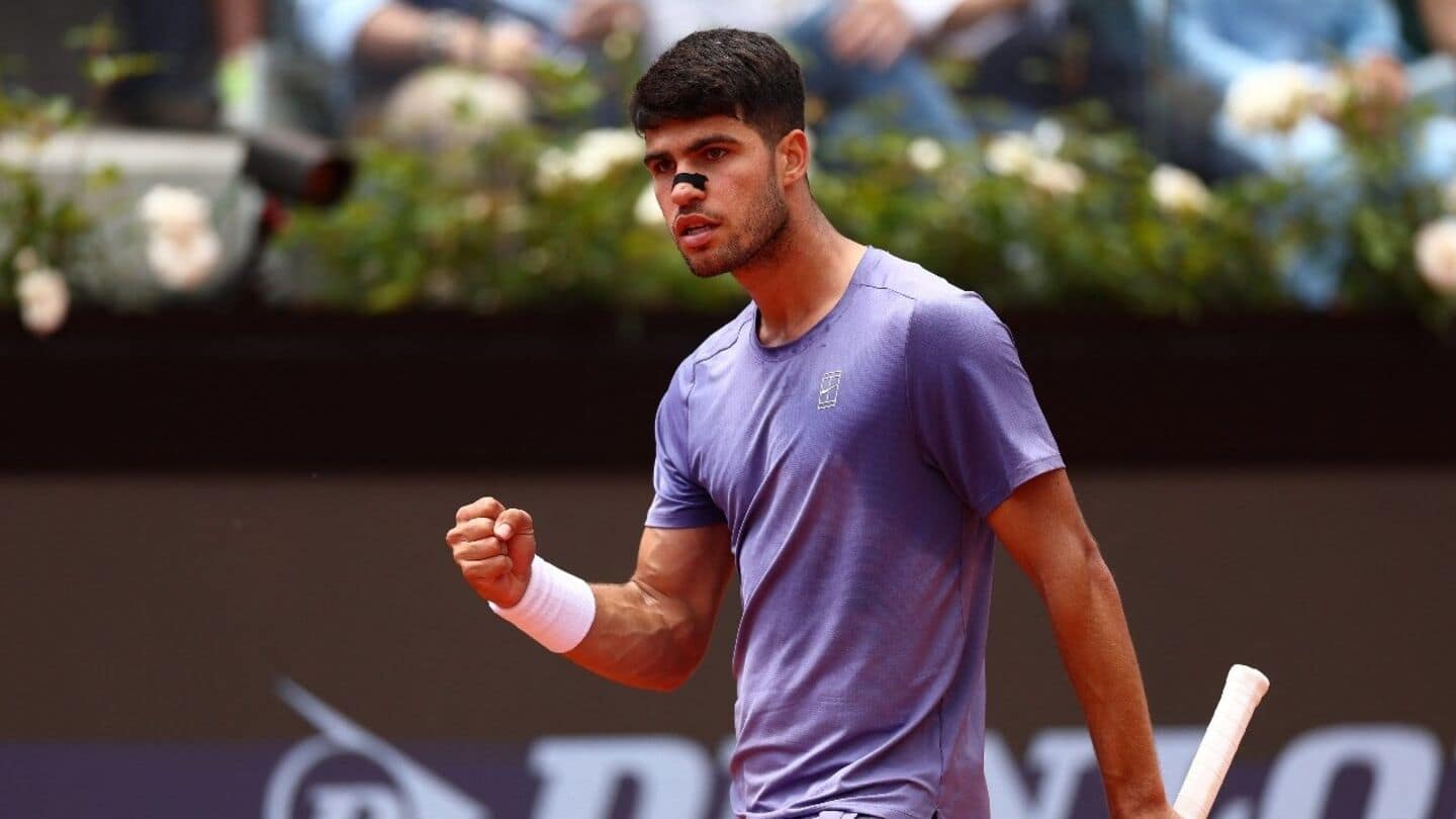 Carlos Alcaraz returns to form at Rome Masters after injury Carlos Alcaraz returns to form at Rome Masters after injury