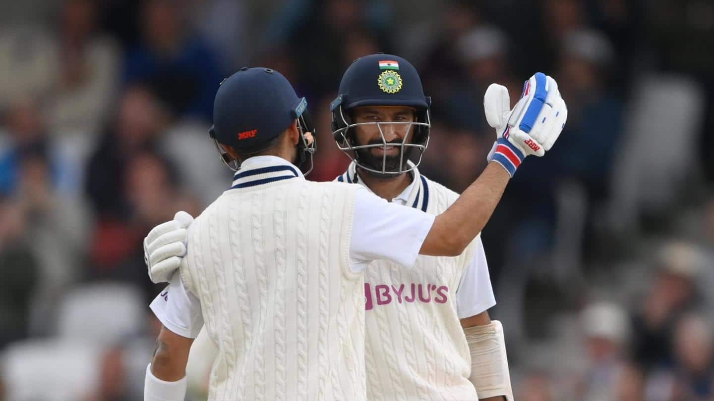 3rd Test: Pujara, Kohli lead India's fightback against England