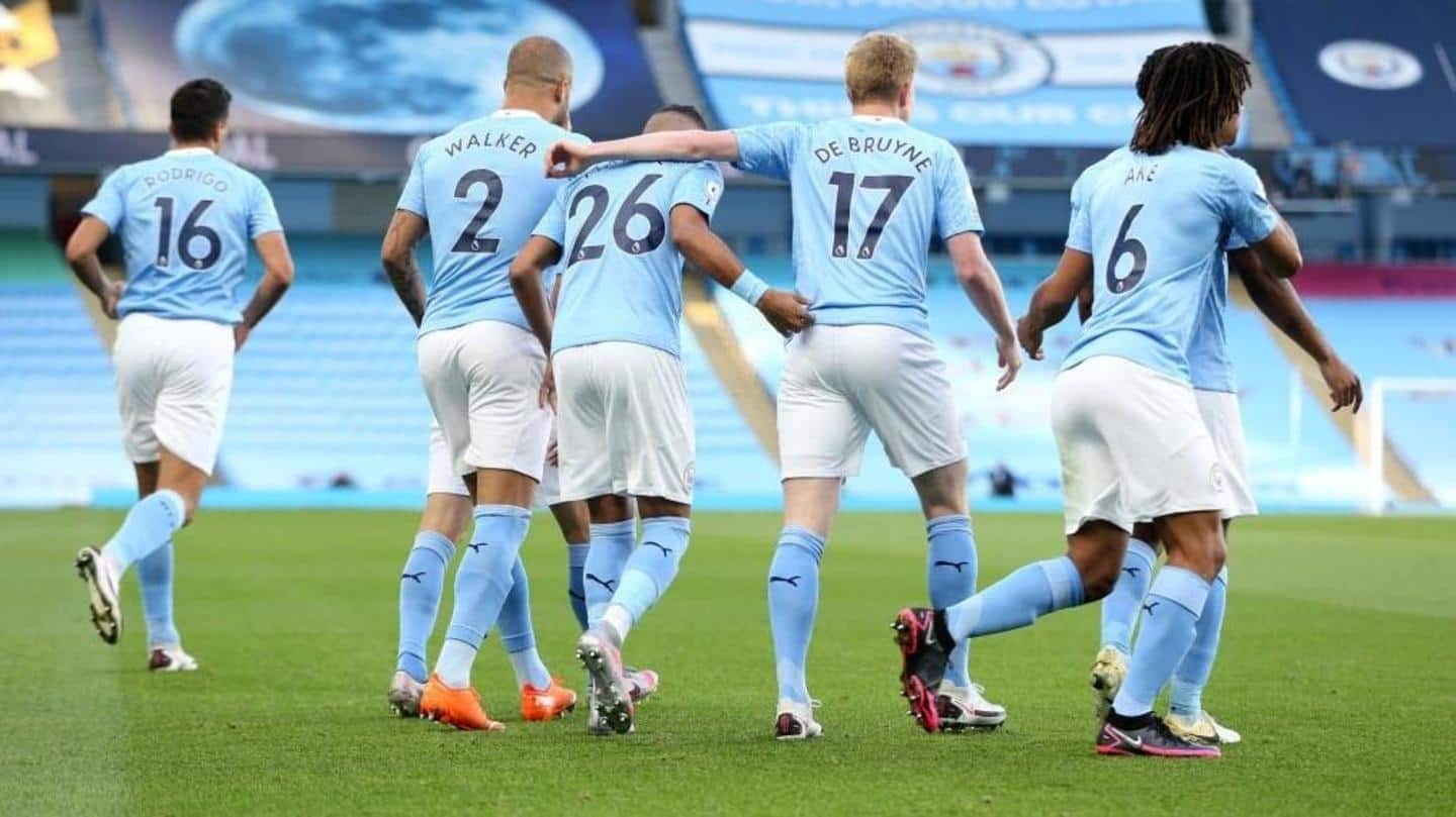 Manchester City Win Premier League 2020 21 Title The Defining Numbers