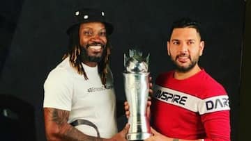 Yuvraj gets out in bizarre fashion in maiden GT20 match