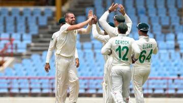 1st Test: WI bowled out for 97 as SA dominate