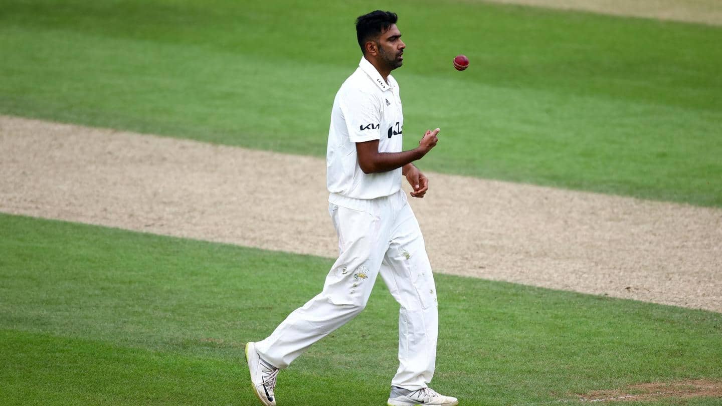 Ashwin shows his brilliance with fifer for Surrey against Somerset