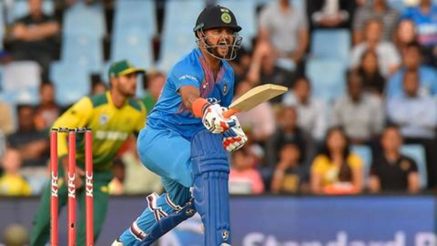 Raina made a return after a gap of one year Raina made a return after a gap of one year