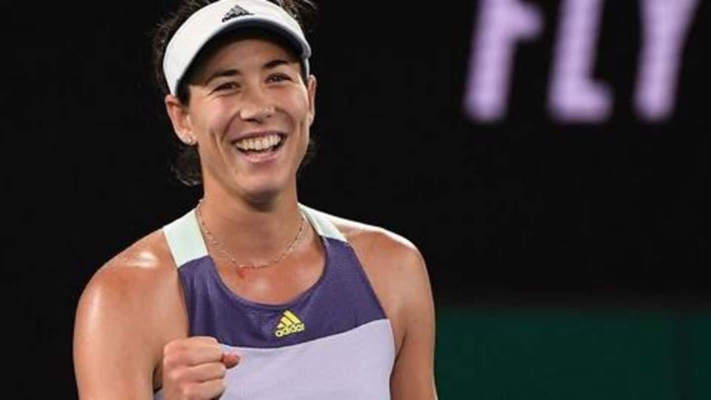 Muguruza beats Russia's Anastasia Pavlyuchenkova Muguruza beats Russia's Anastasia Pavlyuchenkova