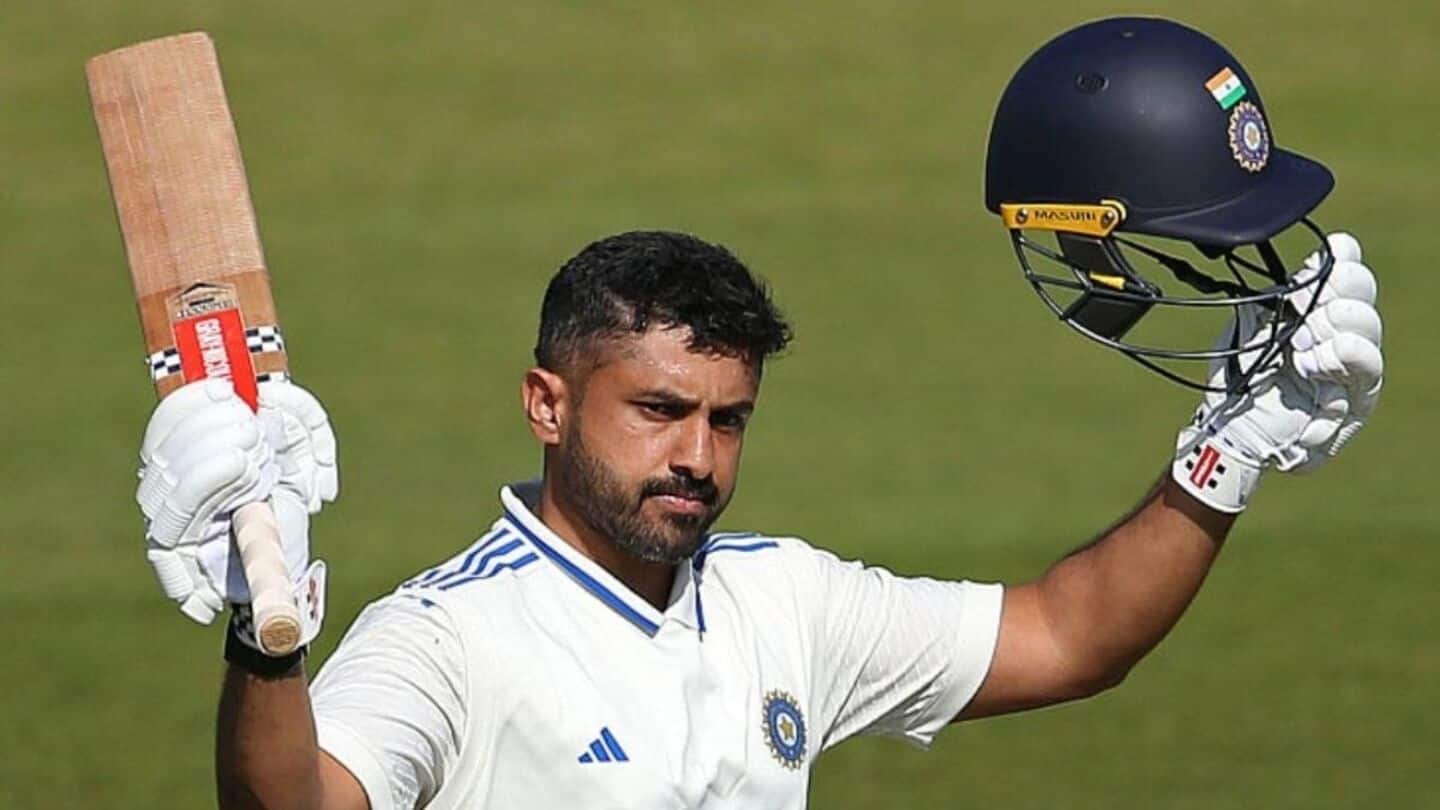 Karun Nair dismissed for 4-ball duck on Test return Karun Nair dismissed for 4-ball duck on Test return