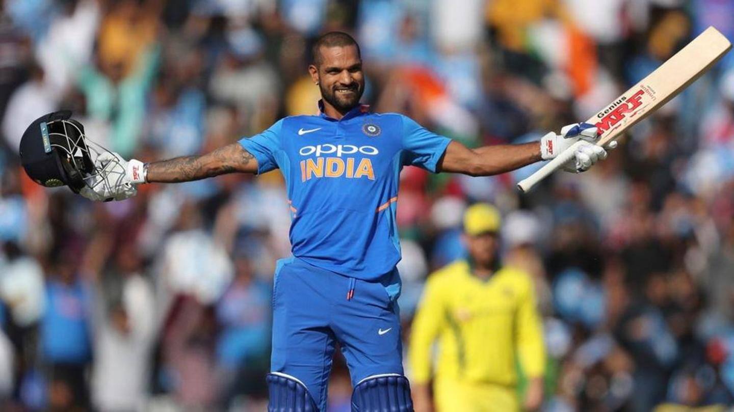 Dhawan could script these records against the Aussies Dhawan could script these records against the Aussies
