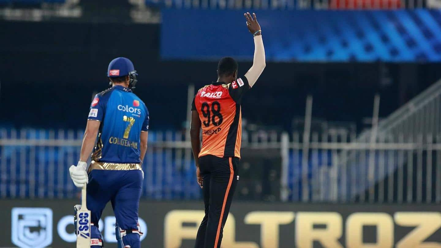 SRH beat MI, qualify for IPL 2020 playoffs: Records broken