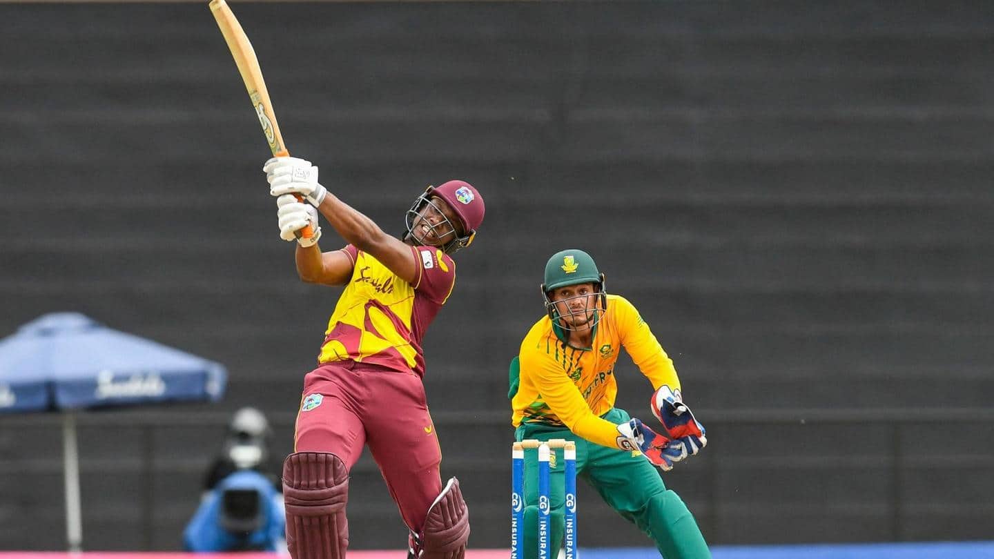 West Indies win first T20I against South Africa: Records broken
