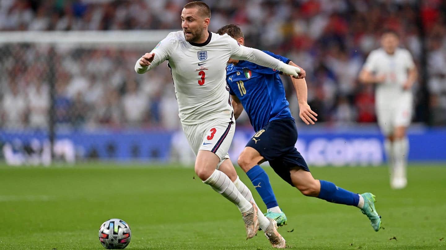 Euro 2020 final: England lead at the break against Italy