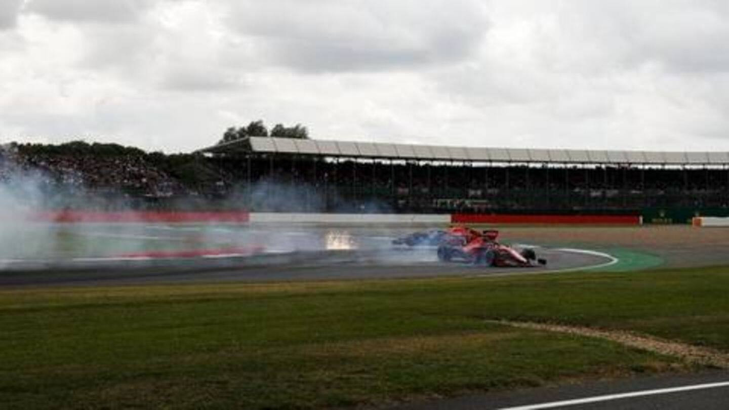 Vettel highlights how the crash happened Vettel highlights how the crash happened