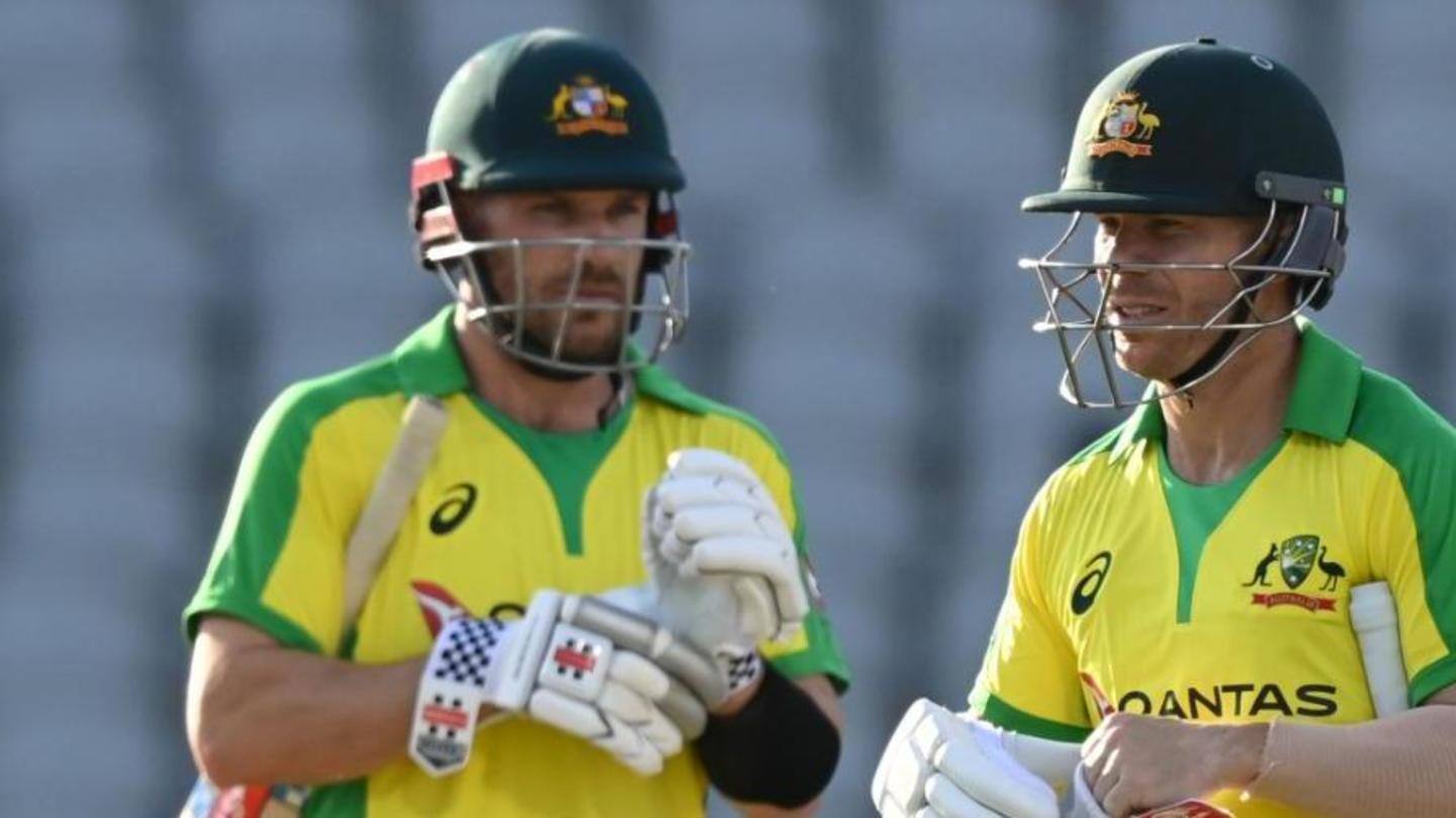 Warner and Finch bring up 11th ODI century stand Warner and Finch bring up 11th ODI century stand
