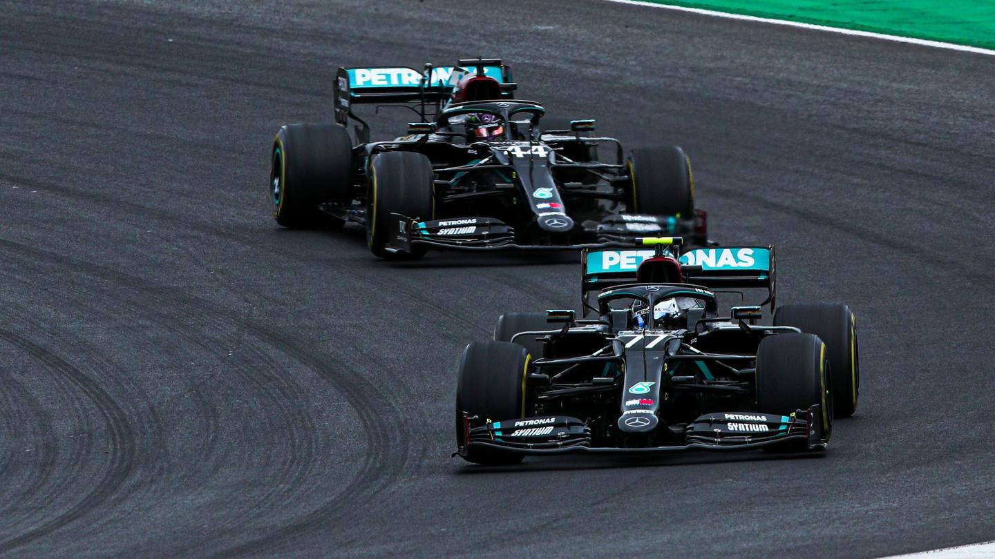 Mercedes have bagged the constructors' title this season Mercedes have bagged the constructors' title this season