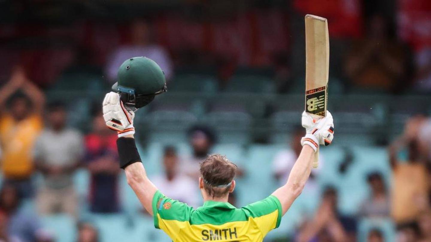 Smith has five successive fifty-plus scores against India Smith has five successive fifty-plus scores against India