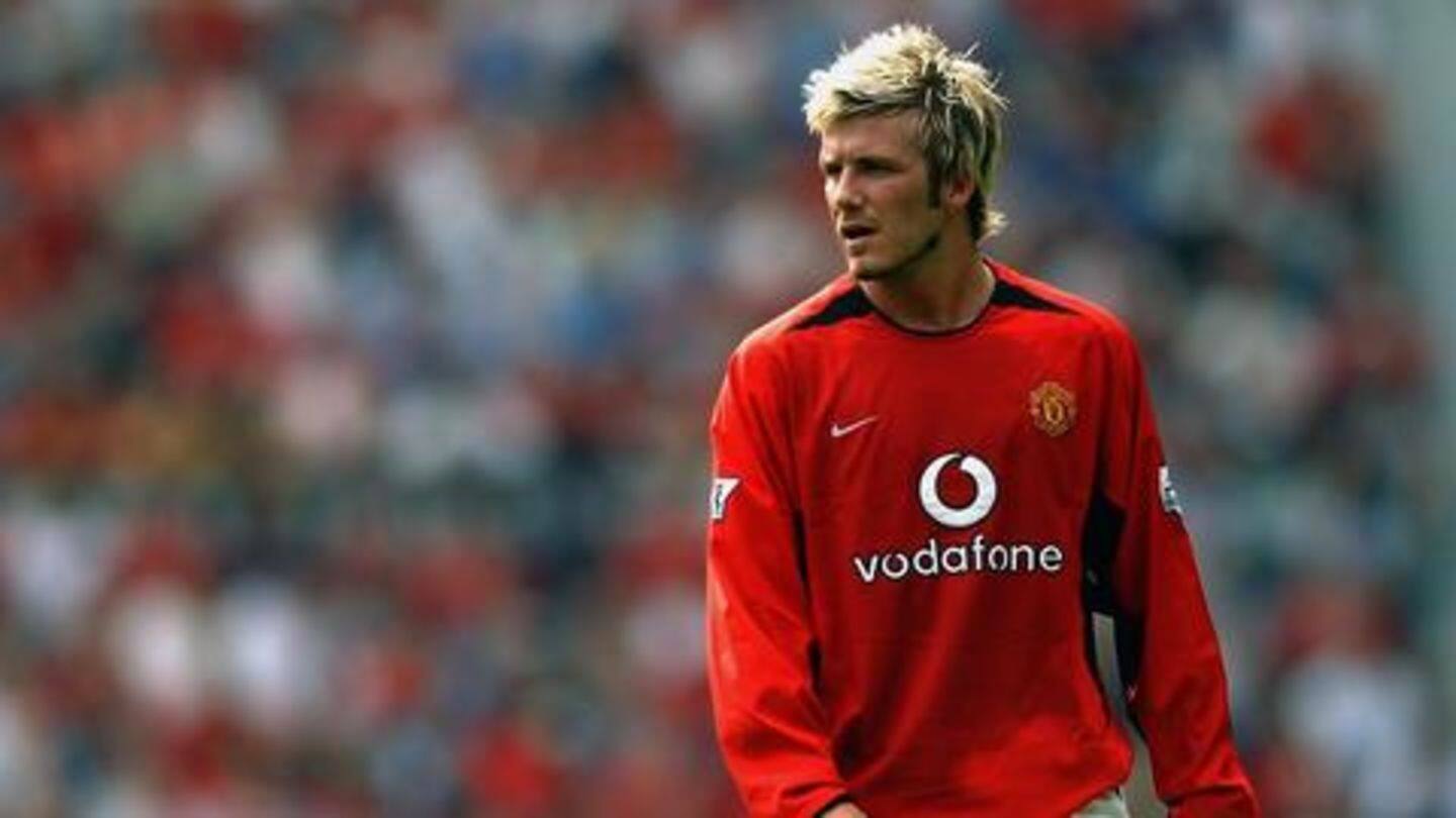 Beckham ruled the roost for United before Ronaldo's arrival Beckham ruled the roost for United before Ronaldo's arrival