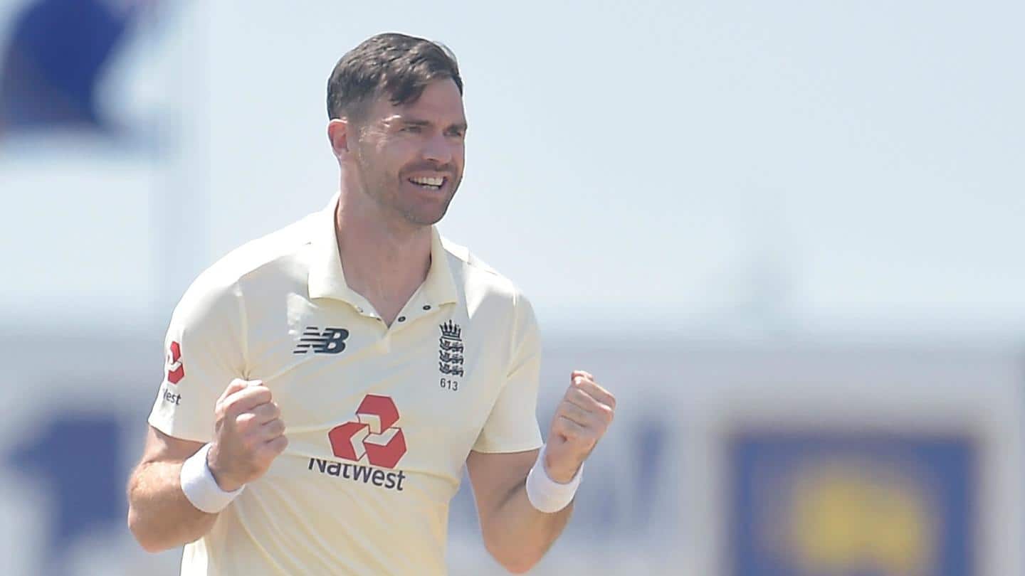James Anderson takes 30th five-wicket haul in Test cricket