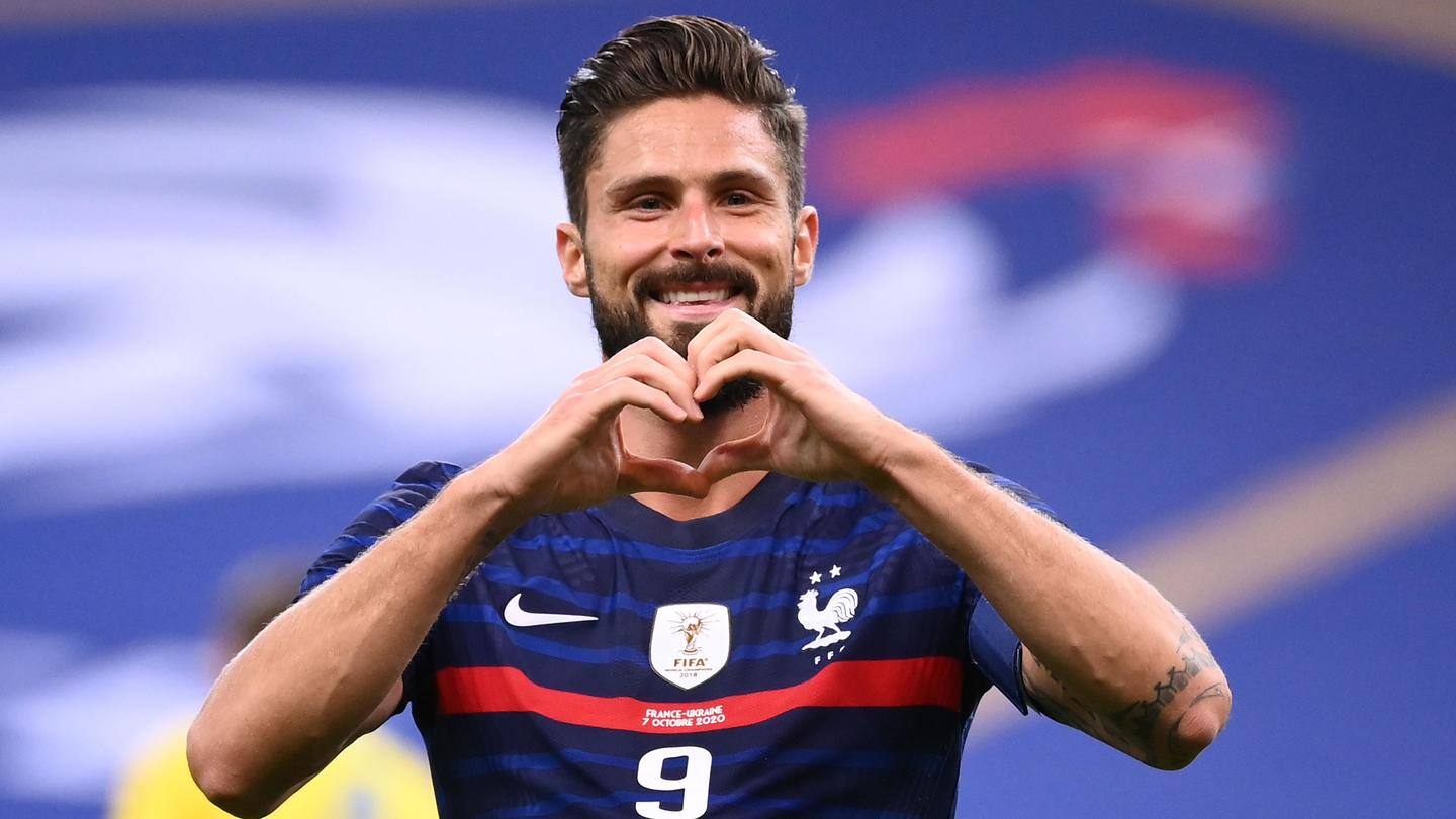 Giroud goes past Platini as France win big Giroud goes past Platini as France win big